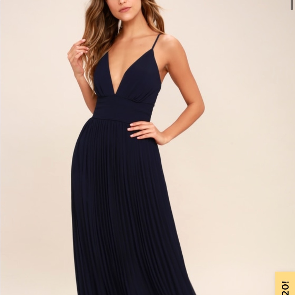 Lulus Navy Maxi dress